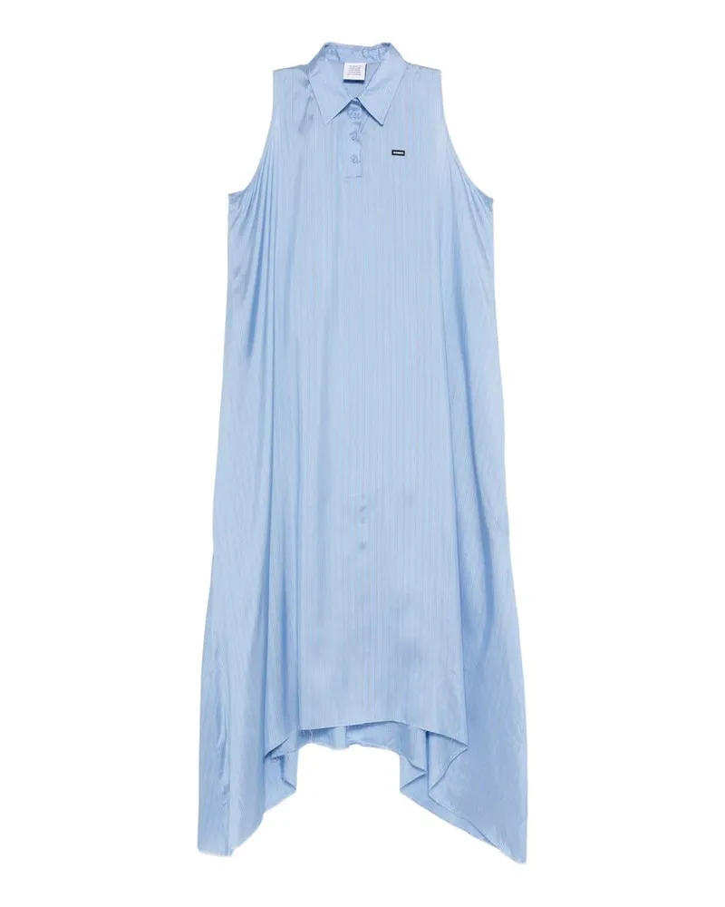 VETEMENTS Summer Shirt Dress Blau