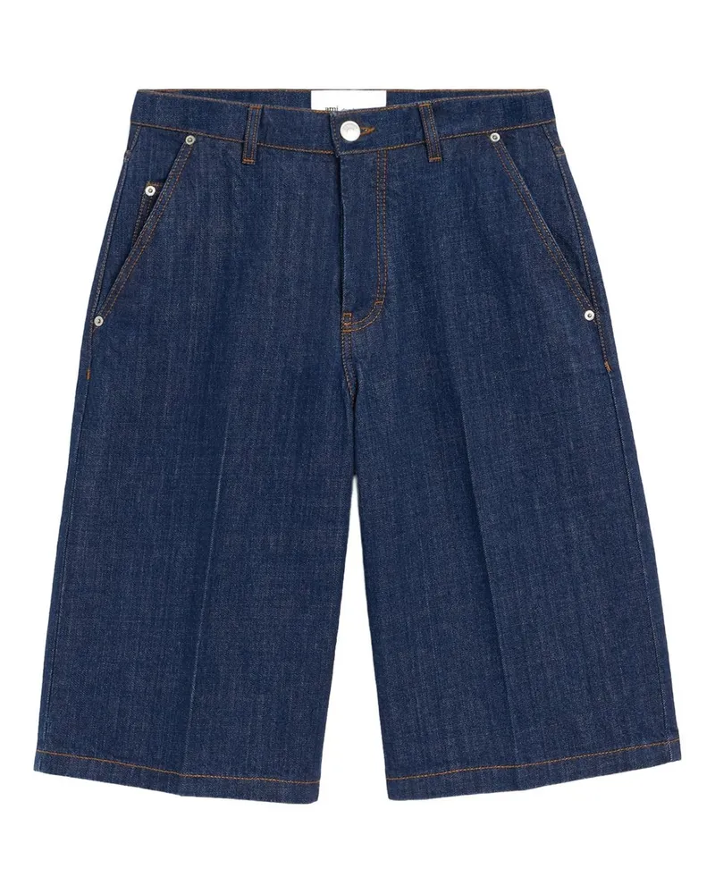 AMI Paris Loose Bermuda Shorts Blau