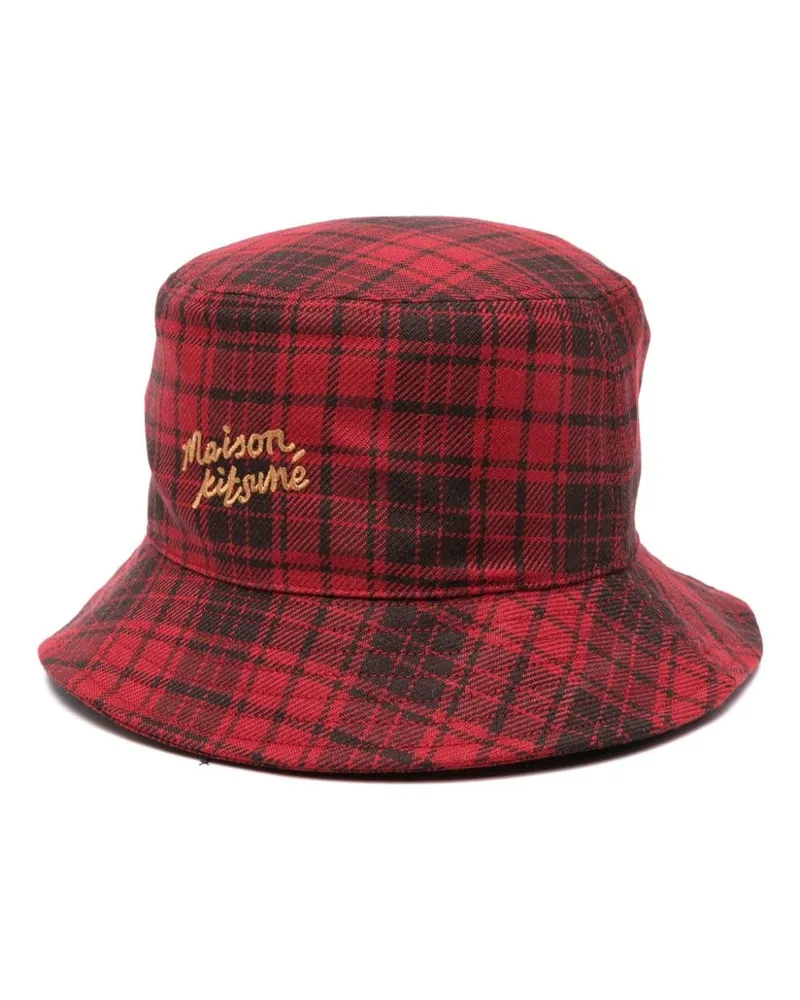 Kitsuné Kariertes Bucket Hat Lw06114wt0027 Mehrfarbig