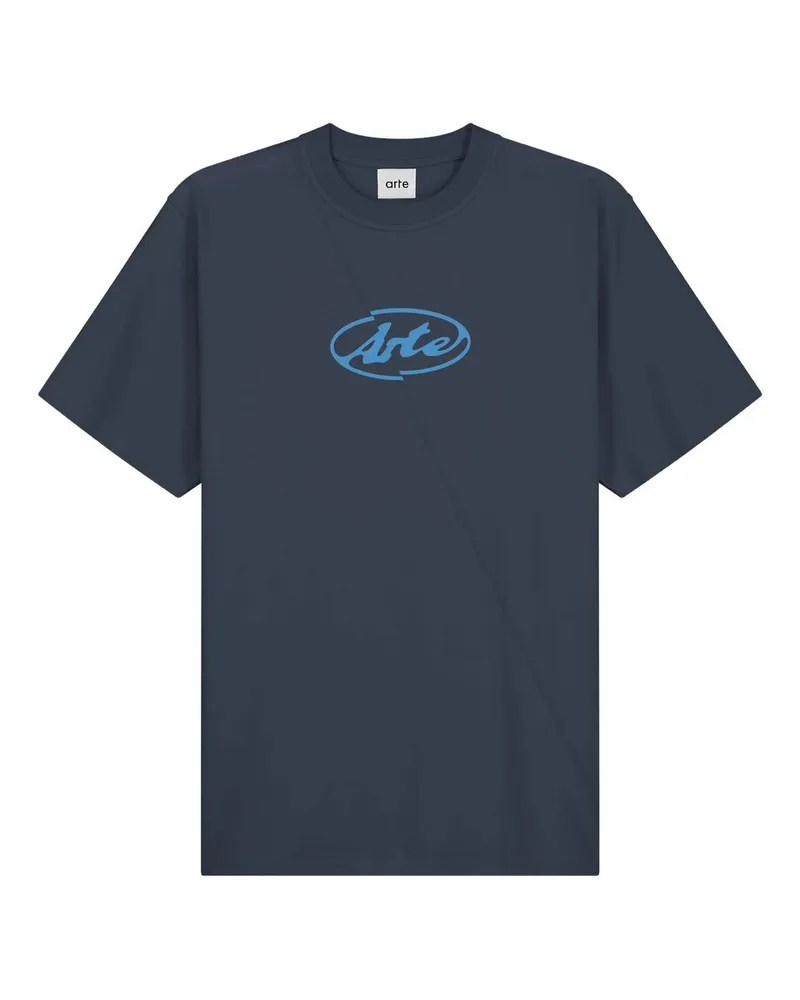 Arte Antwerp Circle Logo T-shirt Blau