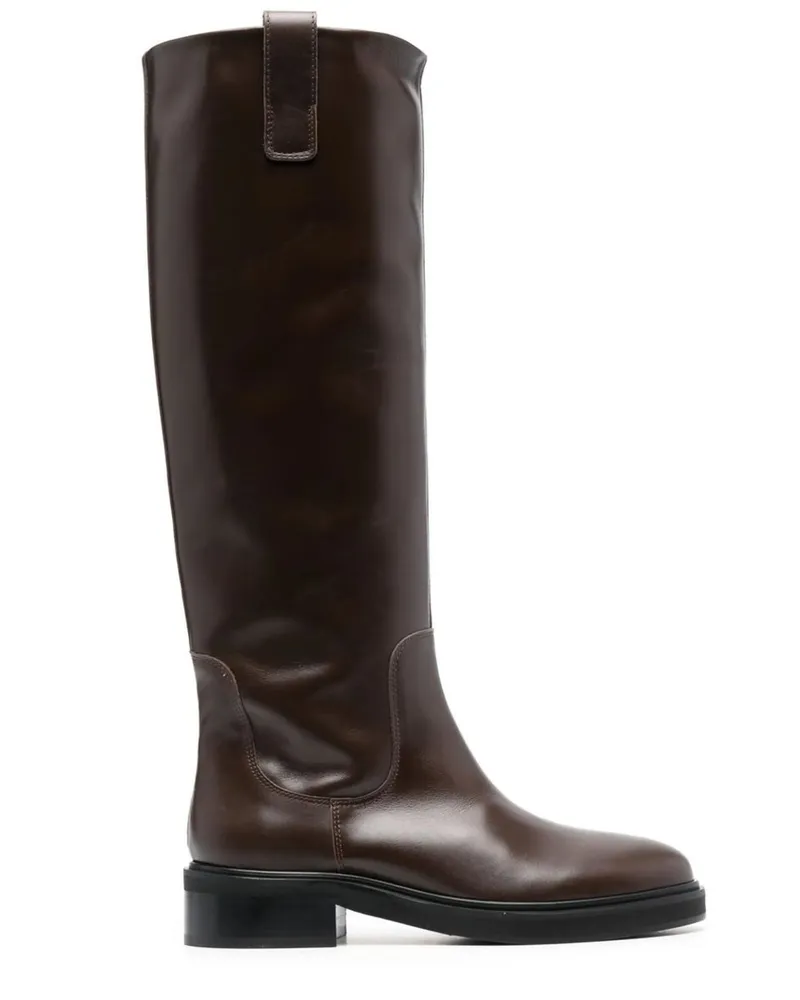 aeyde Henry Calf Leather Moka Beige