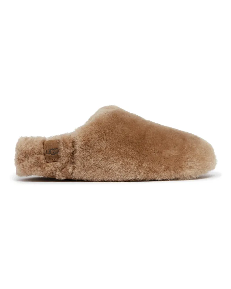 UGG Wlea Fluffed Slip on Beige