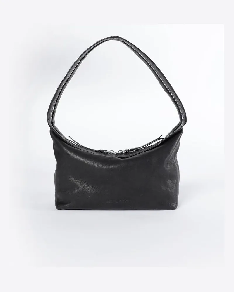 Ann Demeulemeester Lusi Small Soft Zipper Bag Schwarz