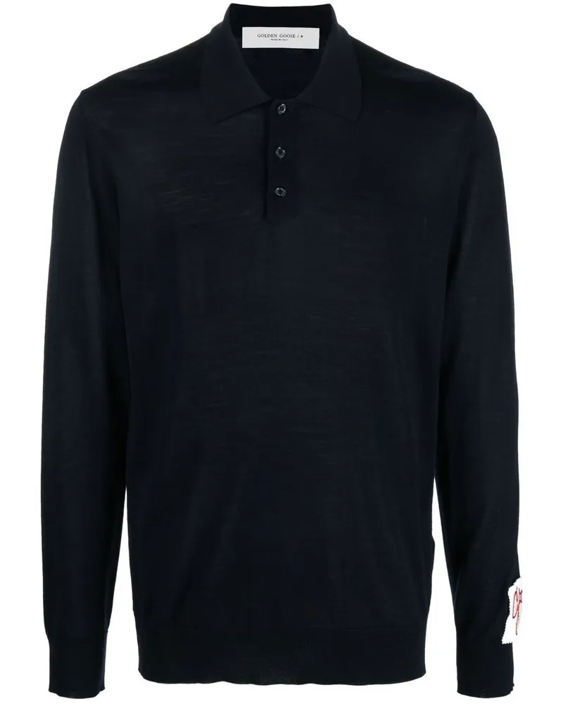 Golden Goose Polo aus Strick Blau