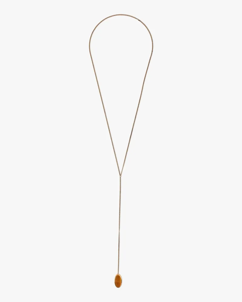 Dries van Noten Neckl.m261-603 Q092neckl. Tiger Eye Braun