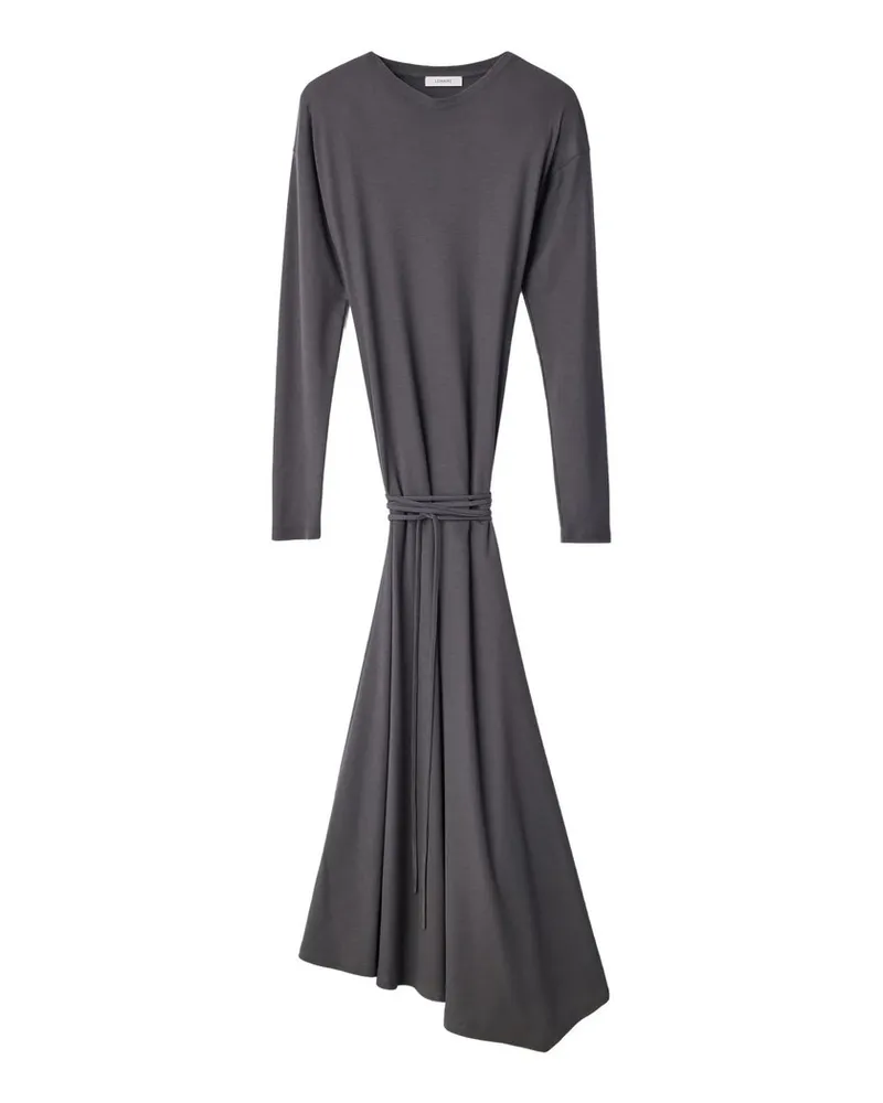 Christophe Lemaire Long Sleeve Fluid Dress Grau