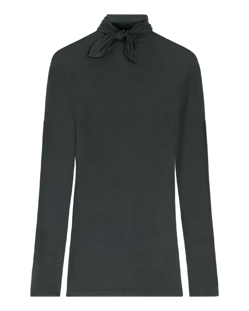 Christophe Lemaire Foulard Top With Patchs Schwarz