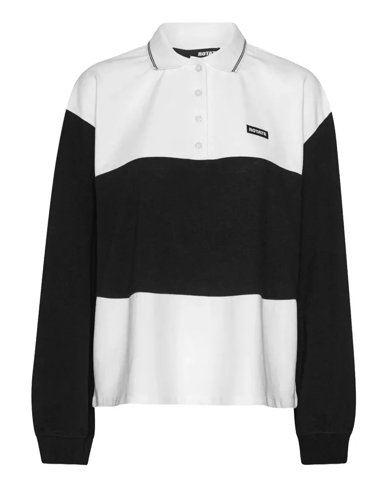 ROTATE Birger Christensen Pique Polo Weiß