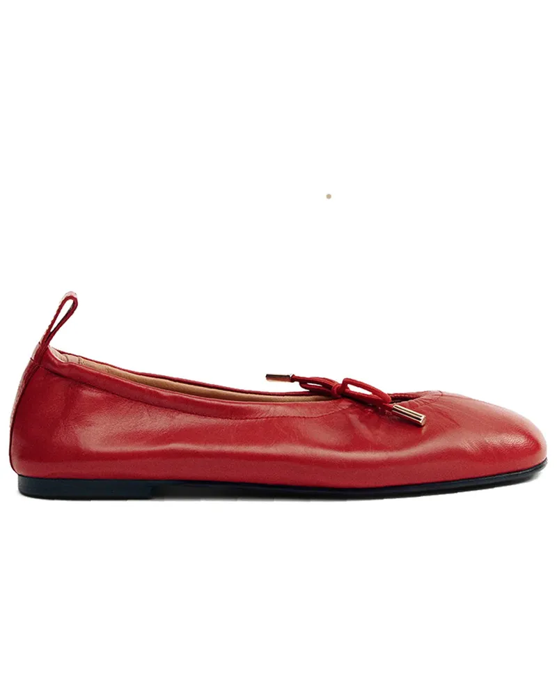 Alohas Rosalind Red Leather Ballet Flats S100303.05 Rot