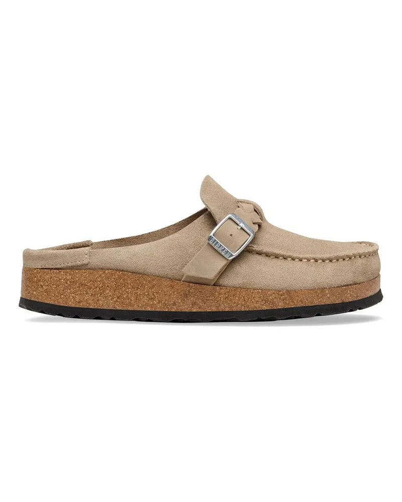 Birkenstock Buckley Braided Taupe, Suede Leather Grau