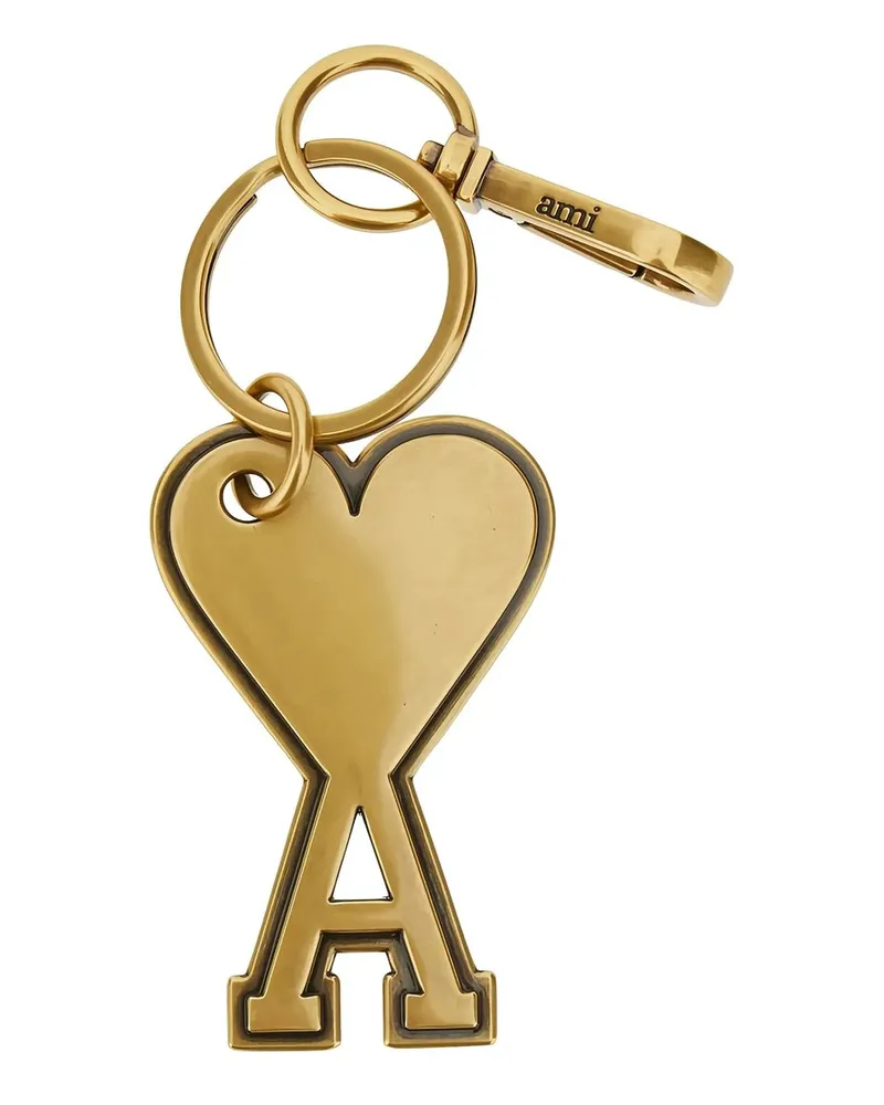 AMI Paris Ami de Coeur Keyring Gold