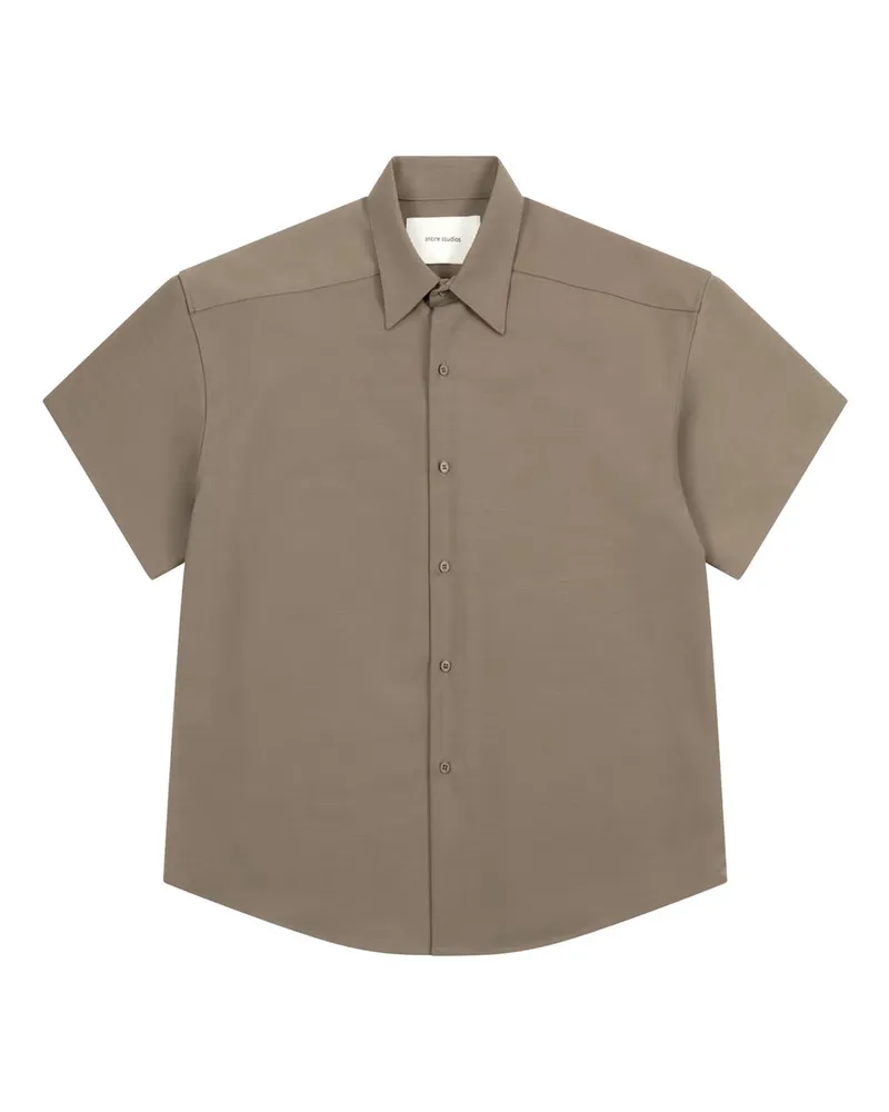 Entire Studios Short Sleeve Shirt Tortora Braun