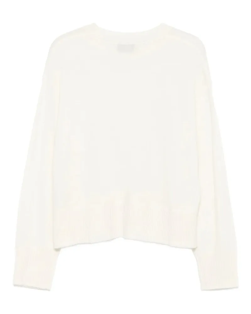 Officine Generale Nicky Cashmere Crewneck Weiß