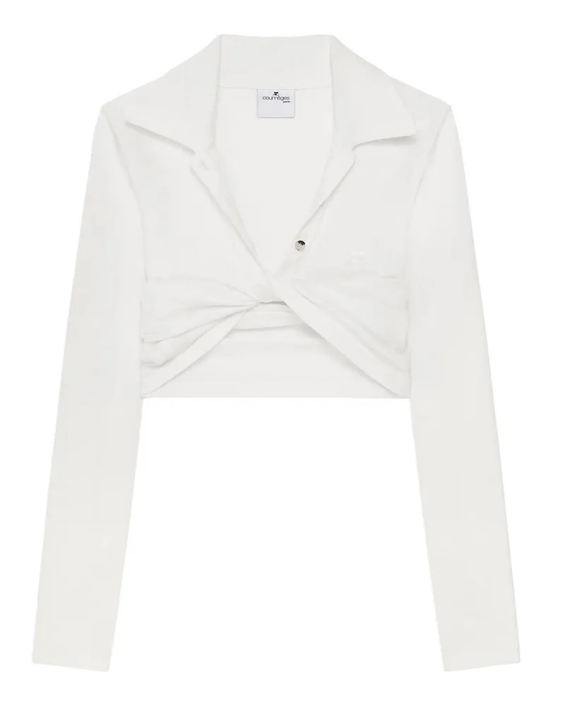 Courrèges Polo Pique Weiß