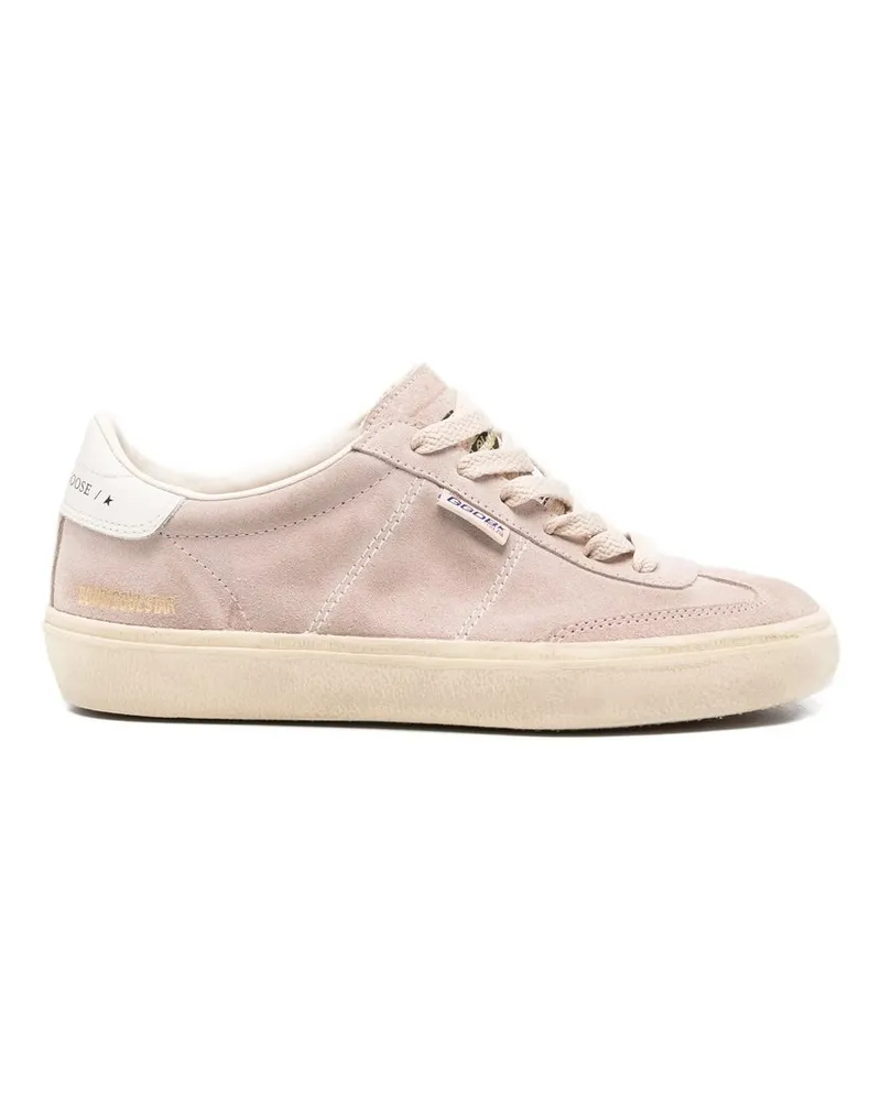 Golden Goose Soul-star Suede Upper Toe And Togue Leather Heel Rose