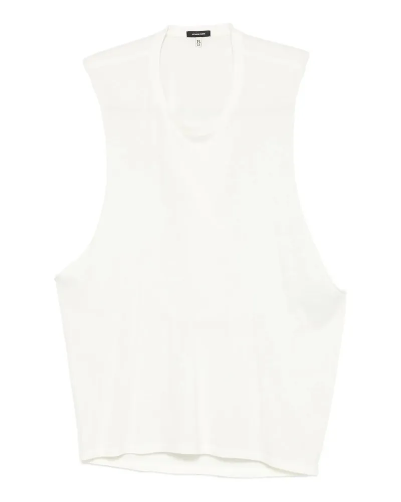 R13 Twisted Back Sleeveless t Weiß