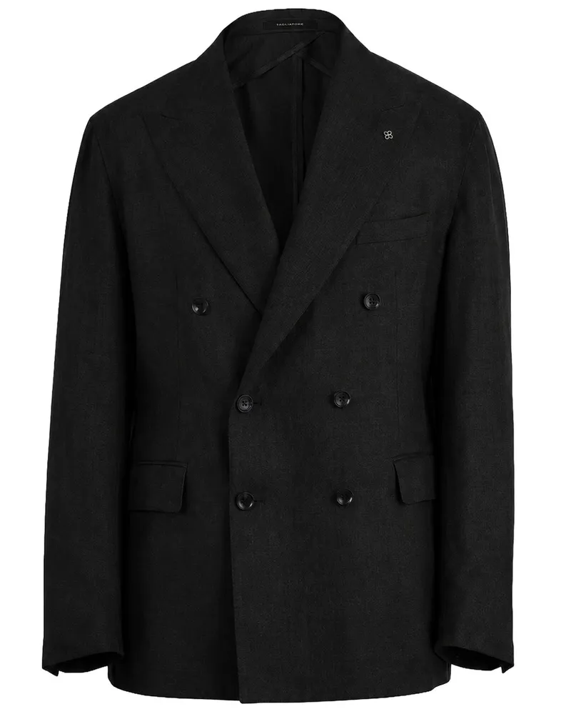Tagliatore Giacca Uomo 100% Lino 1sny10b.pe.340021u Schwarz