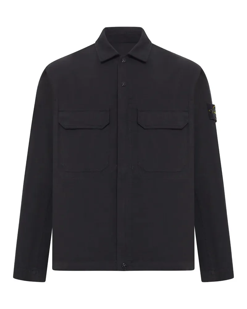 Stone Island Overshirt Schwarz