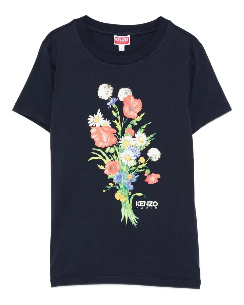 Kenzo Gots  Archive Bouquet Classic T-shirt Blau