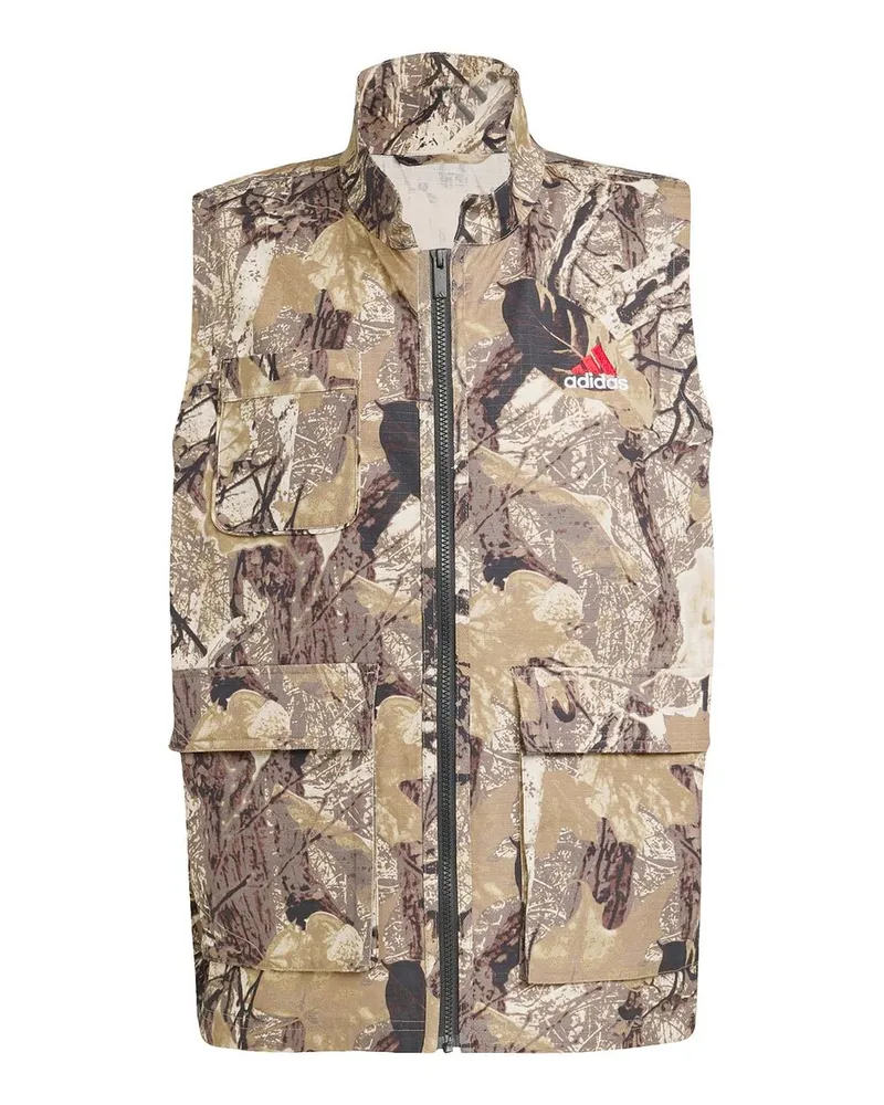 adidas Camo Vest Braun
