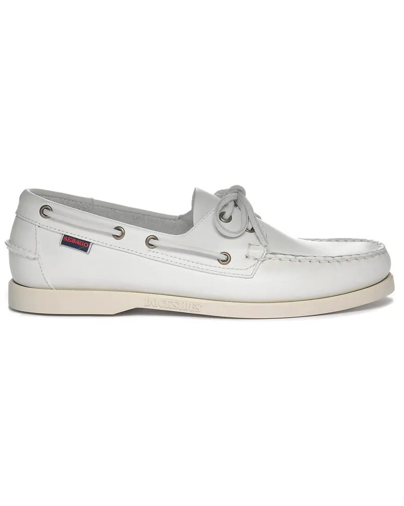Sebago Docksides Portland Waxed 7000h00 Weiß