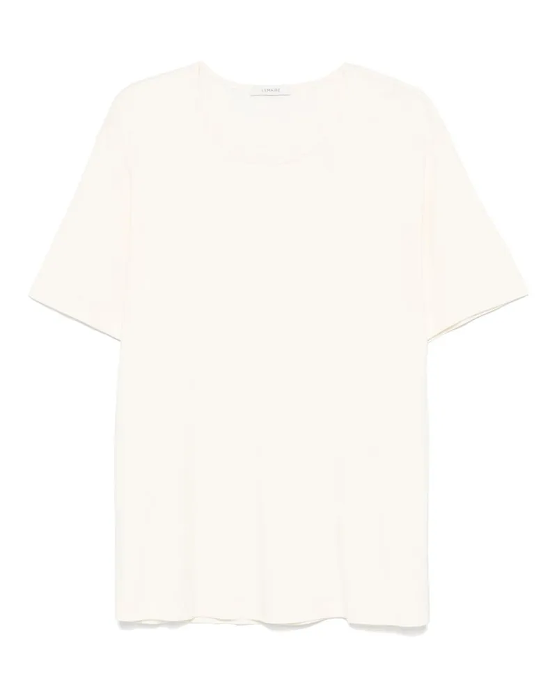 Christophe Lemaire Neck T-shirt Weiß