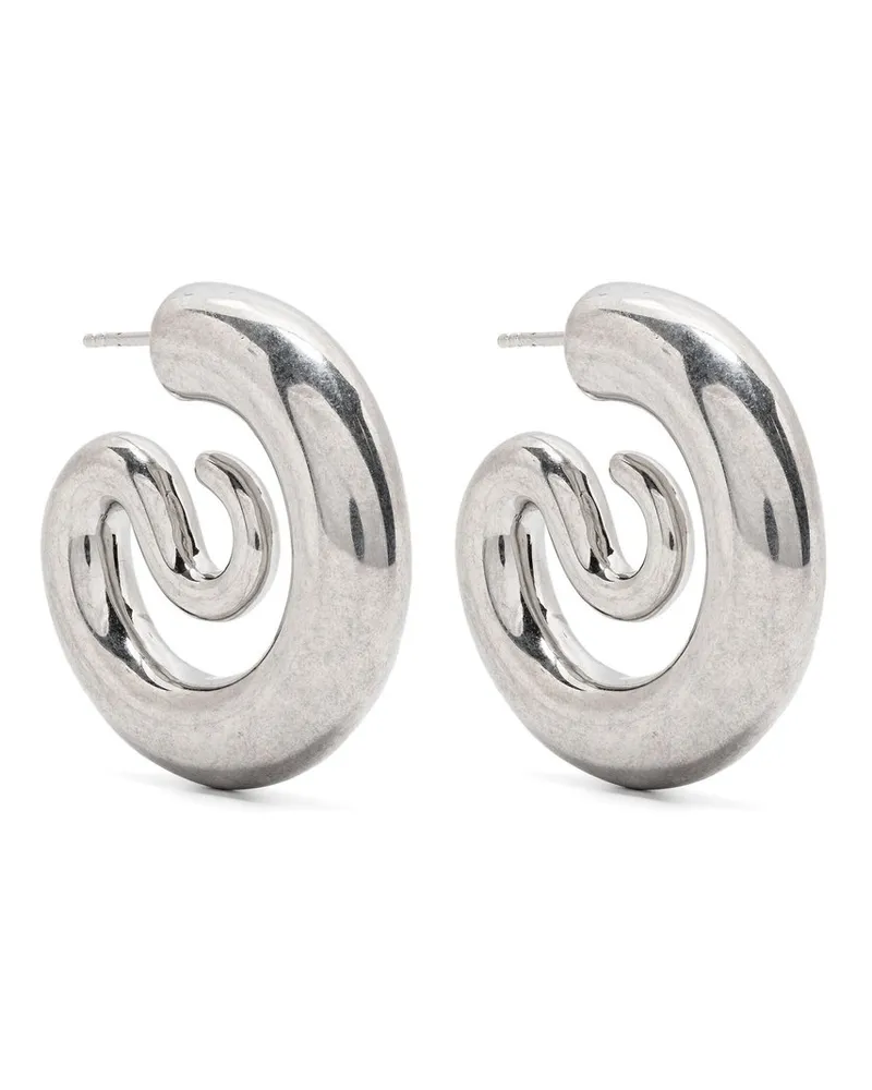 PANCONESI Serpent Hoops Small Caoea915p Grau