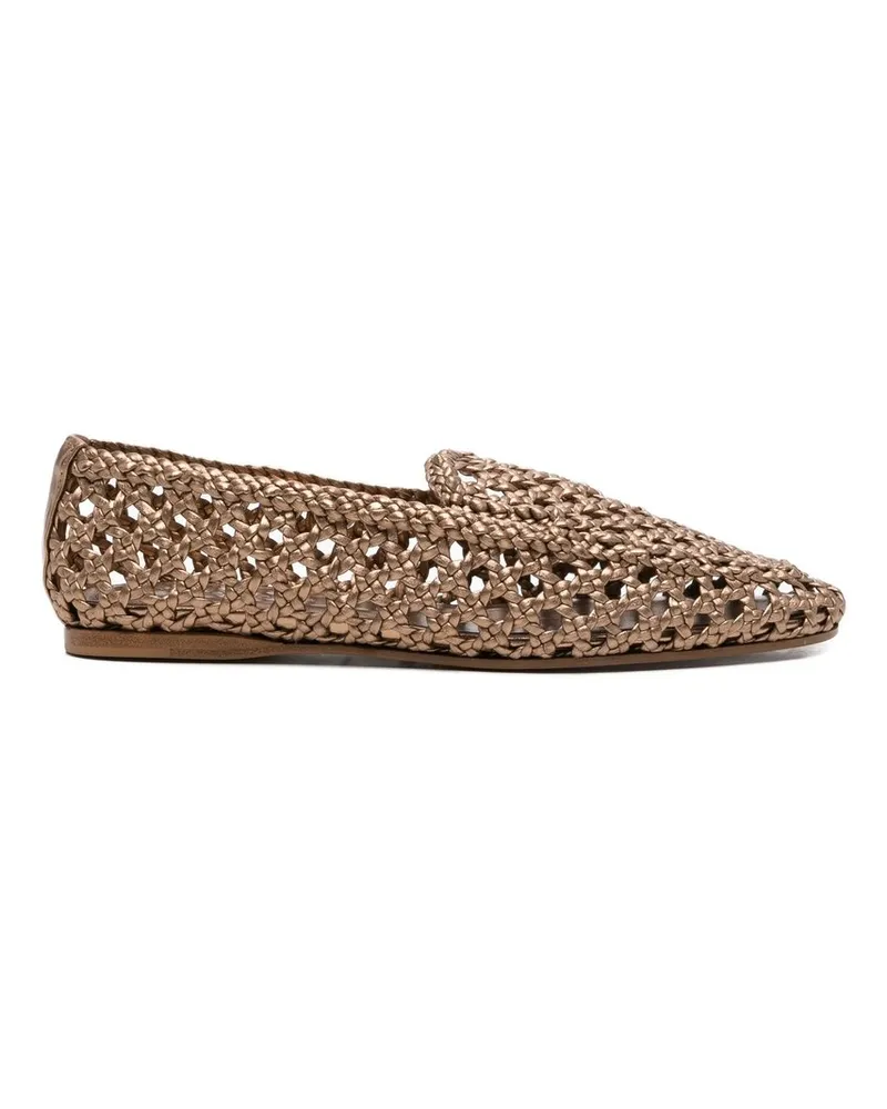 forte_forte Mocassino Intrecciato a Mano Gold