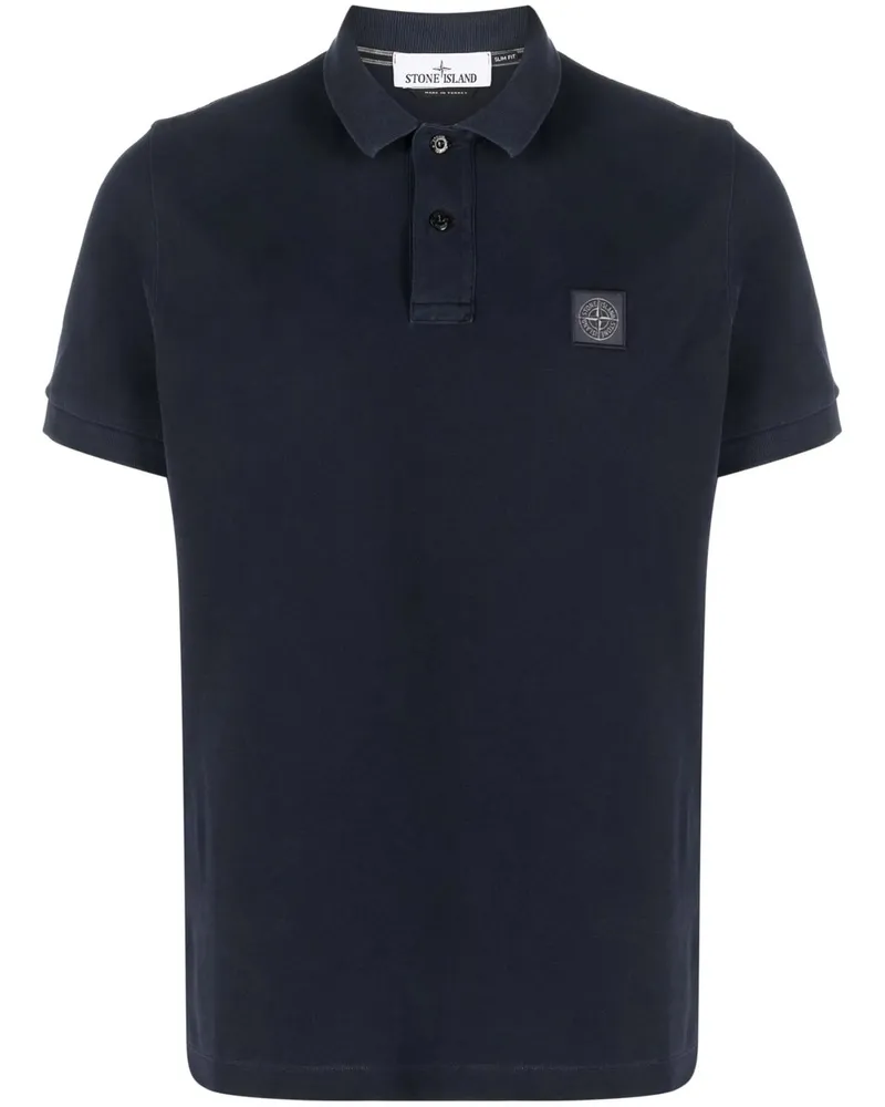 Stone Island Polo M/corta Slim Fit Blau