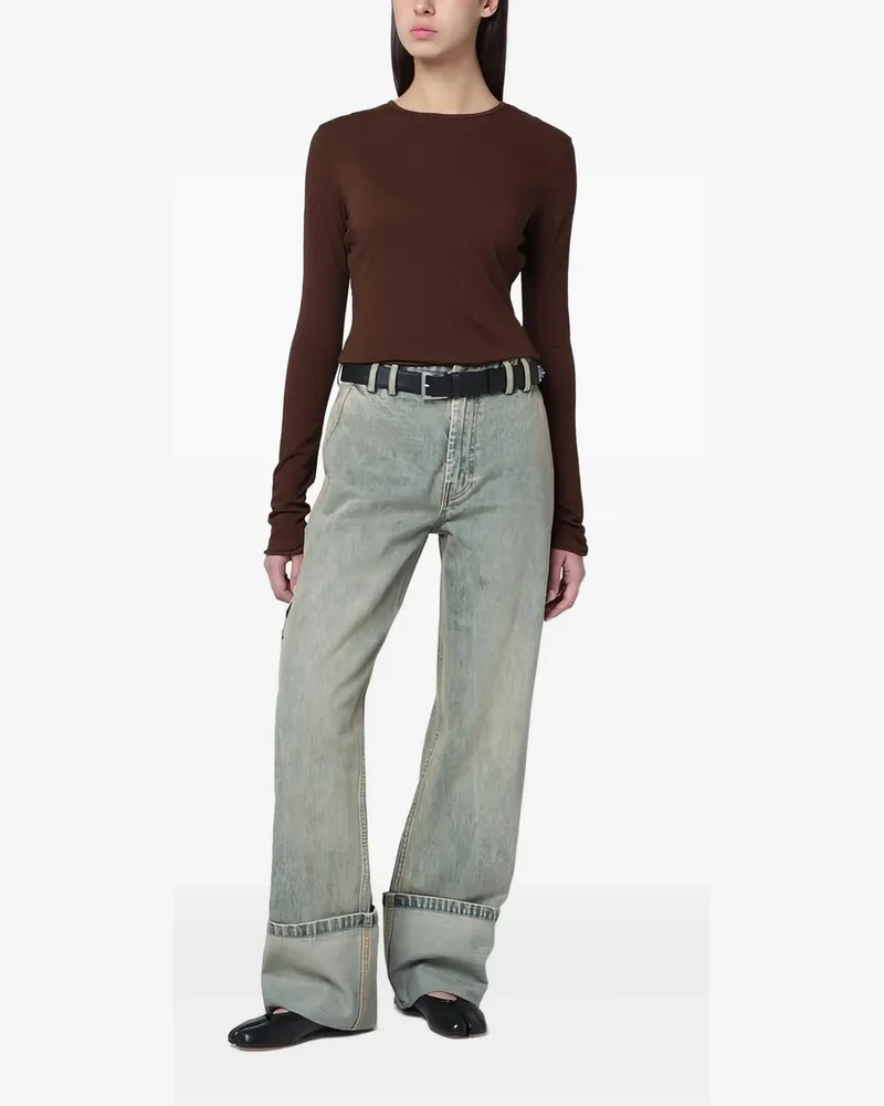 Entire Studios Sheer Long Sleeve Braun