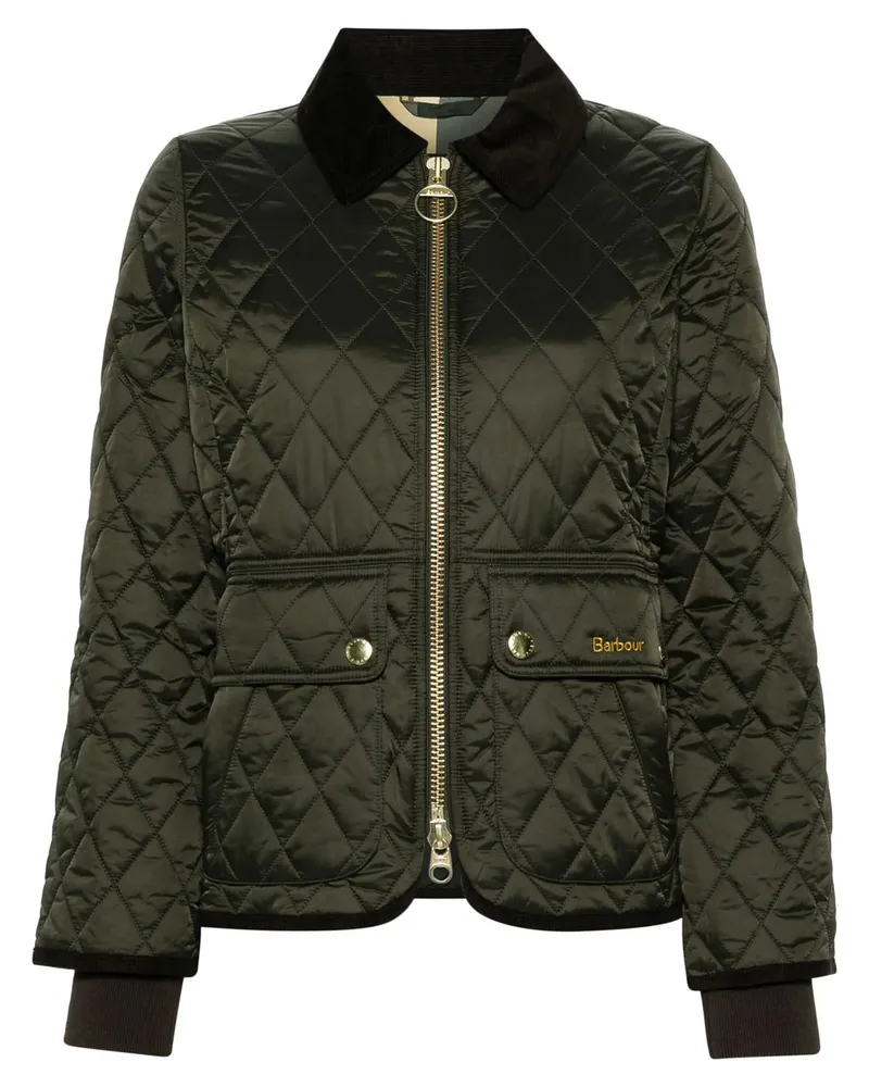 Barbour Fitted Beadnell Quilt Grün