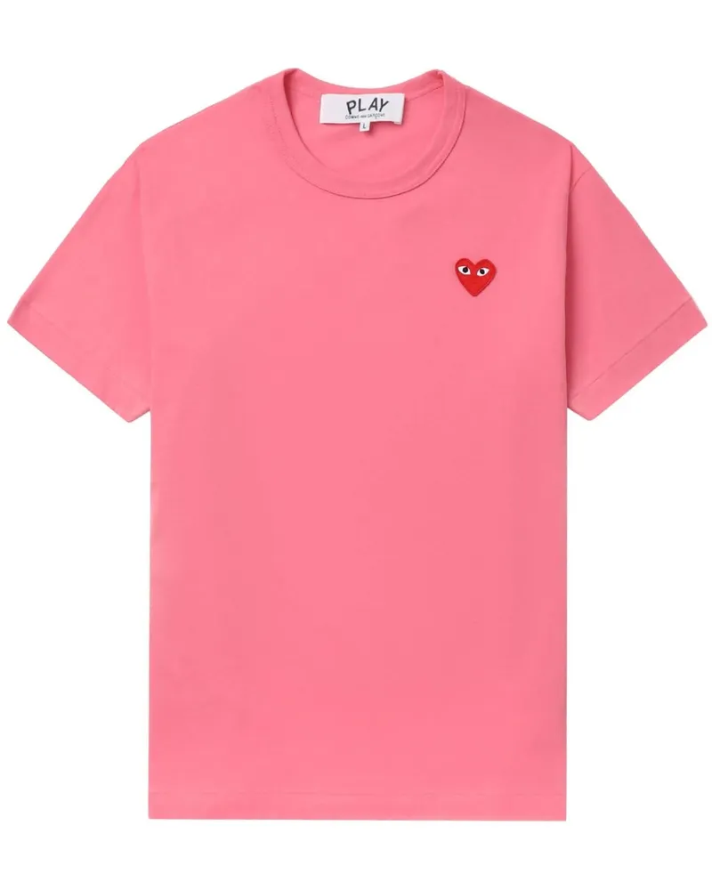 Comme des Garçons Unisex T-shirt Red Emblem Knit Rose