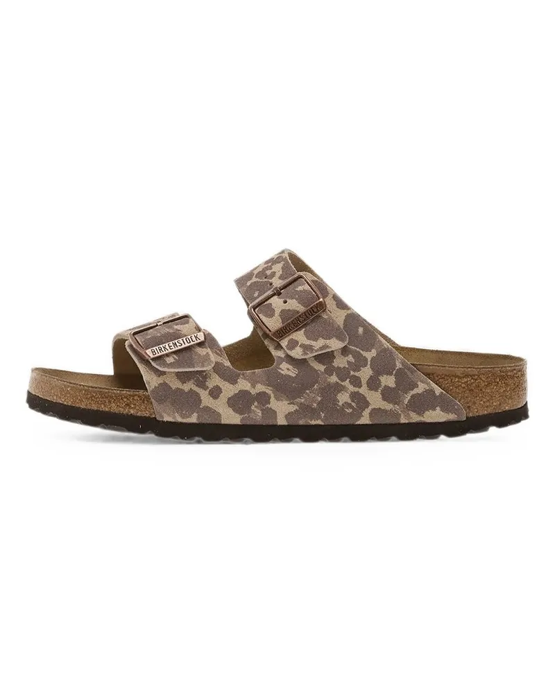 Birkenstock Arizona Leo Sandcastle, Suede Leather Braun