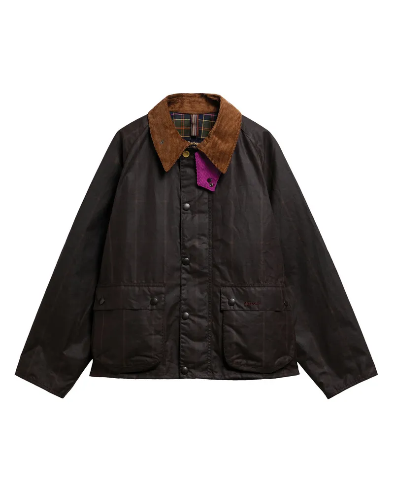 Barbour ba x Paul Smith Transp Wdw Jkt Fw26 Wax Cot Outw Braun