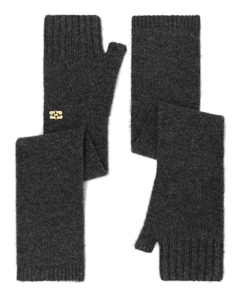 Ganni Wool Yak Mix Gloves Mehrfarbig