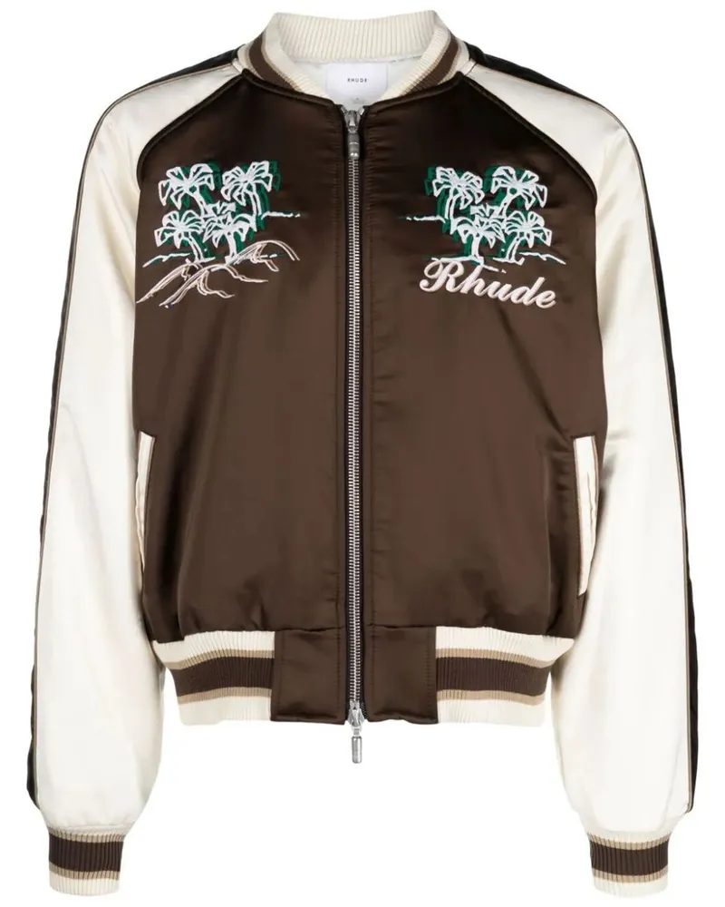 RHUDE Crepe Satin Souvenier Jacke Rhpf23ja02153676 Mehrfarbig