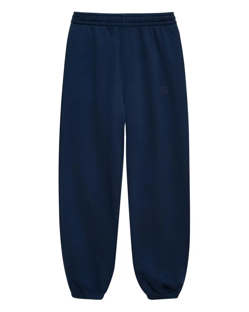 Anine Bing Karter Jogger Framed Monogram - Washed Navy Blau