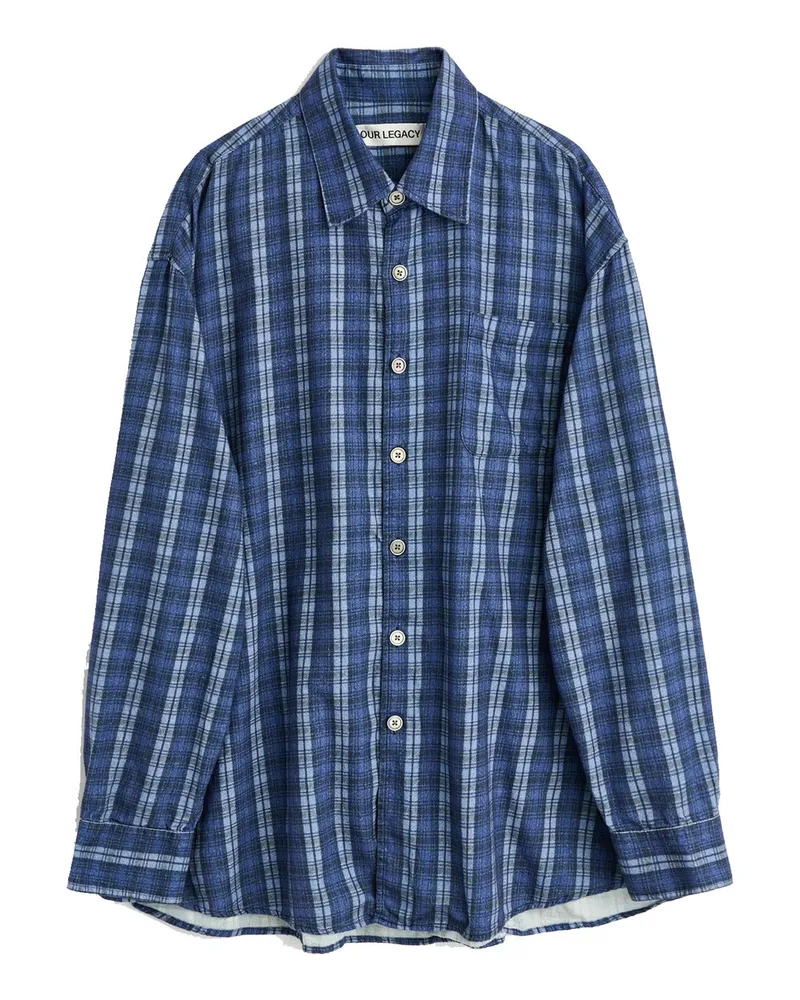 Our Legacy Borrowed Shirt Blau