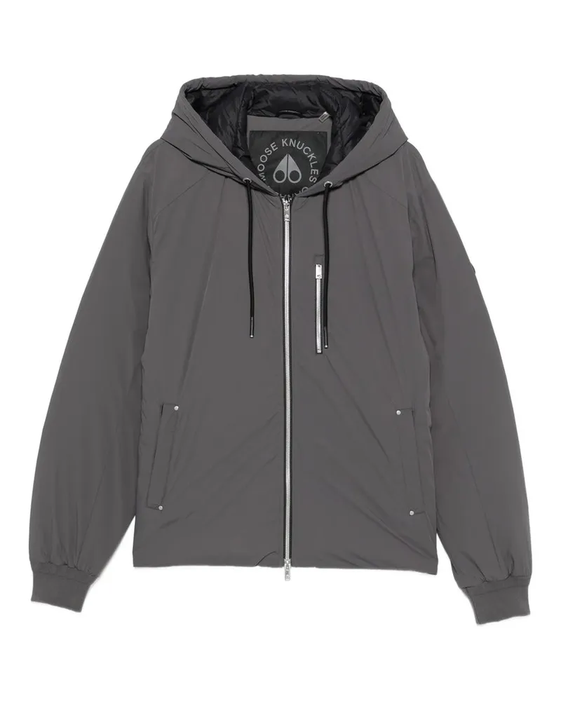 Moose Knuckles Northdale Hooded Jacket Grau
