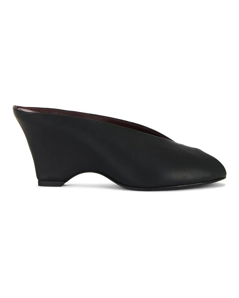 KHAITE Cloak Peep Toe Mule 75 Schwarz