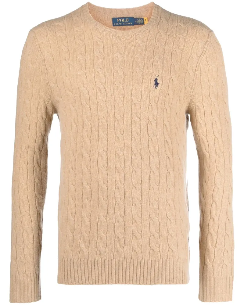 Ralph Lauren Lscablecnpp Long Sleeve Beige
