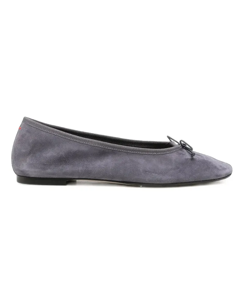 aeyde Tiby Kid Suede Leather Dusty Purple Grau