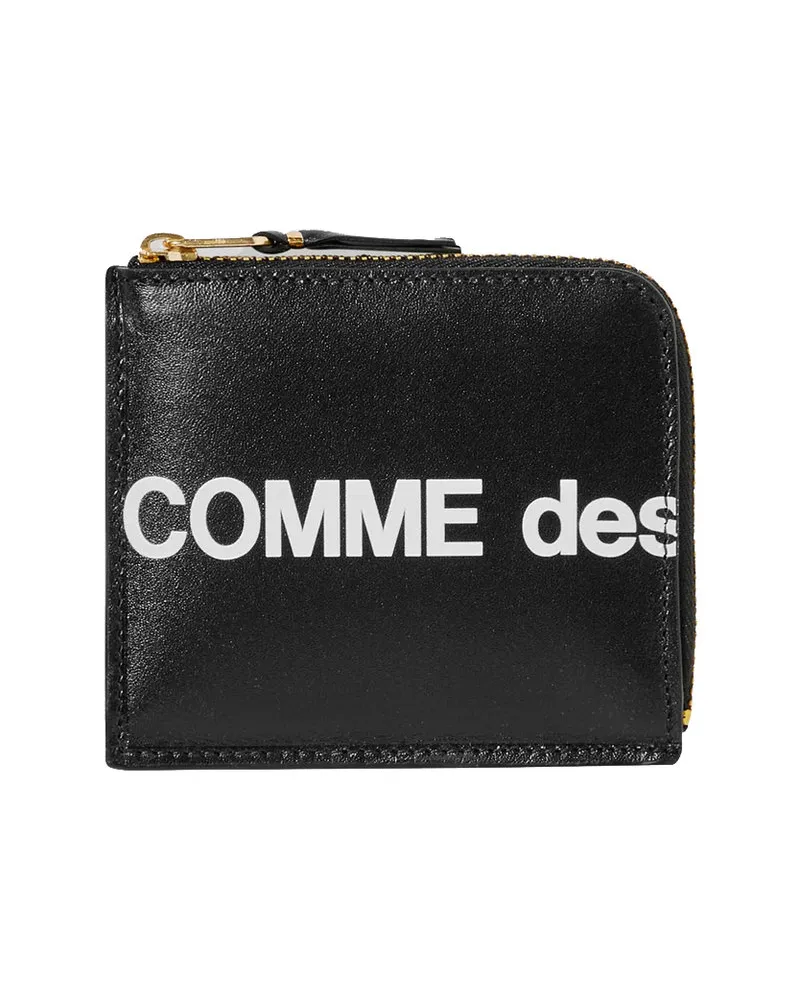 Comme des Garçons Huge Logo Zip Around Wallet Sa3100hl Schwarz