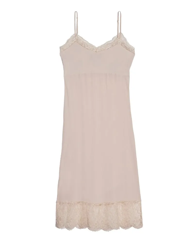 Simone Rocha Lace Trim Slip Dress Rose