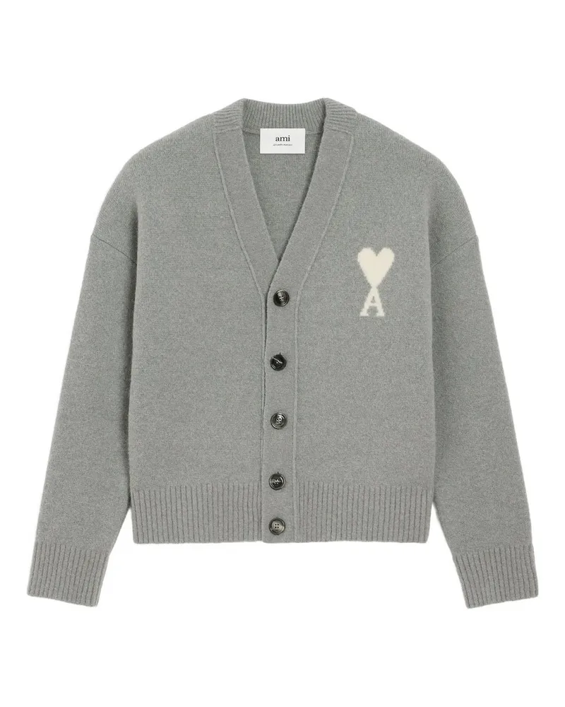 AMI Paris Cardigan Adc Grau