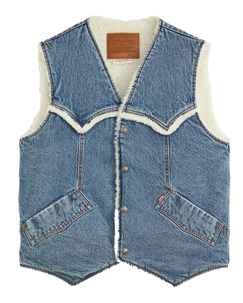 Levi's Western Denim Vest Blau