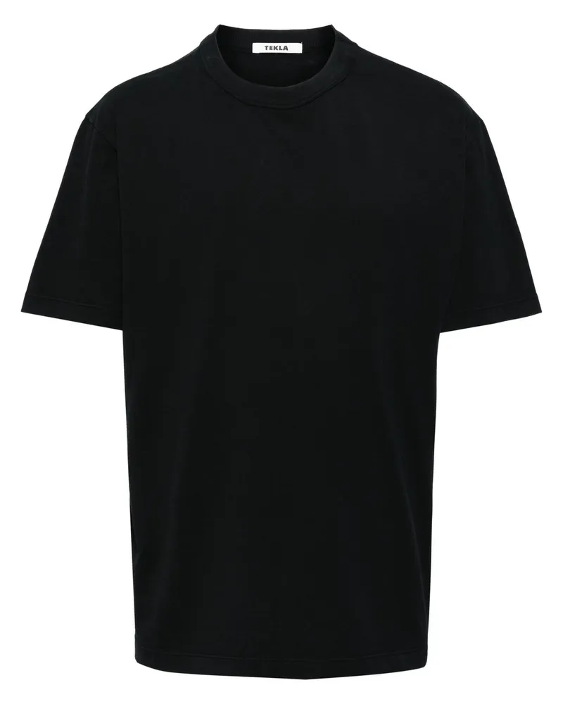 TEKLA Schlaf T-Shirt Tshbla Schwarz