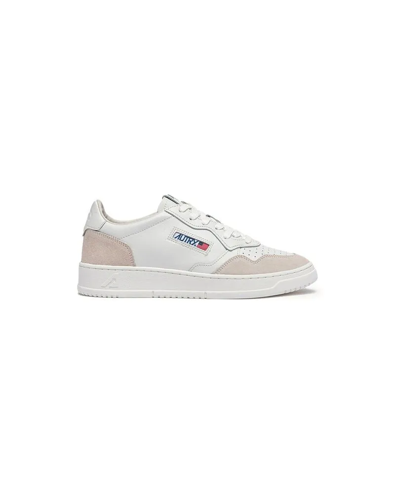 AUTRY Medalist Low Woman Leat/suede Weiß