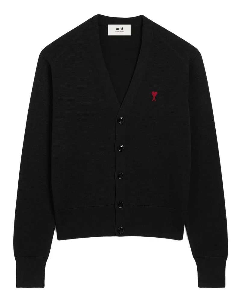 AMI Paris Cardigan Adc Schwarz