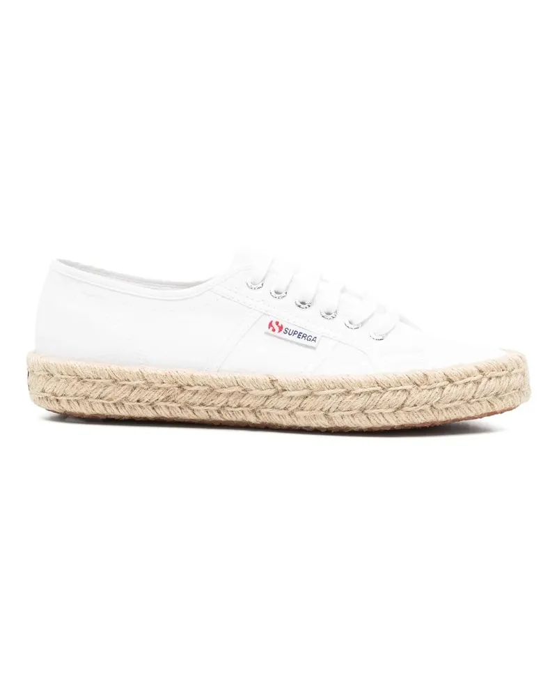 Superga 2750 Cotton Stone Wash Rope Weiß